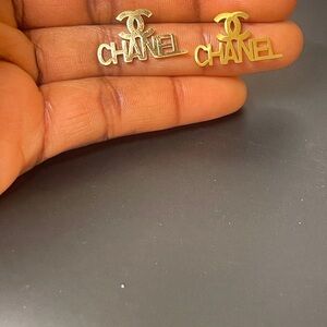 Gold CC Earrings